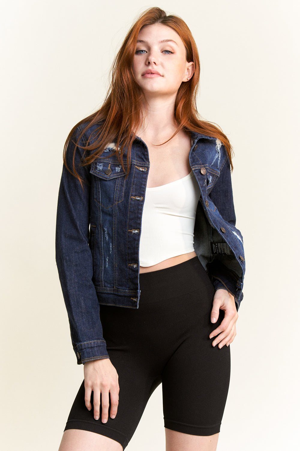 Destructed Regular Fit Denim Jacket
