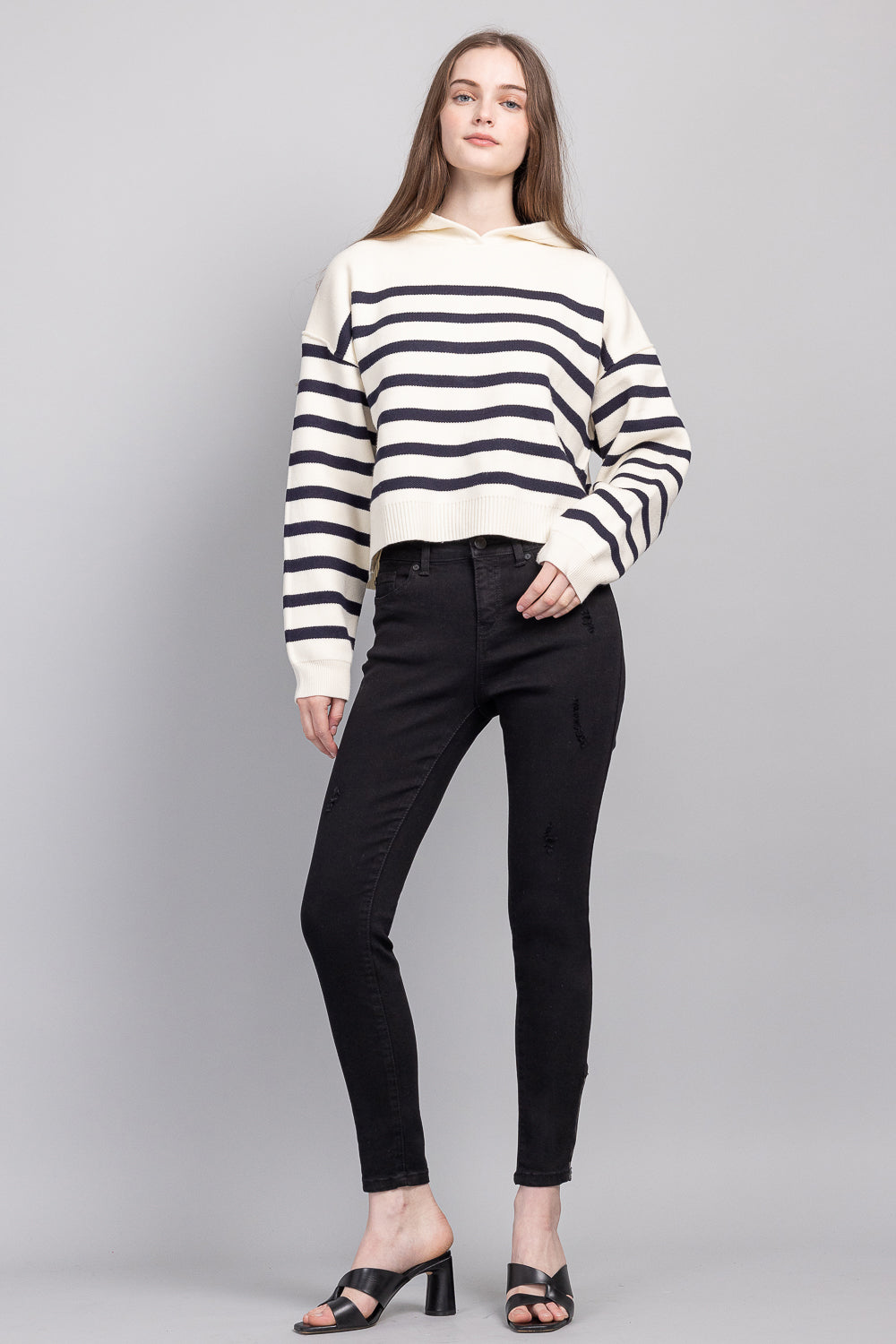 Mid Rise Ankle Skinny Jeans