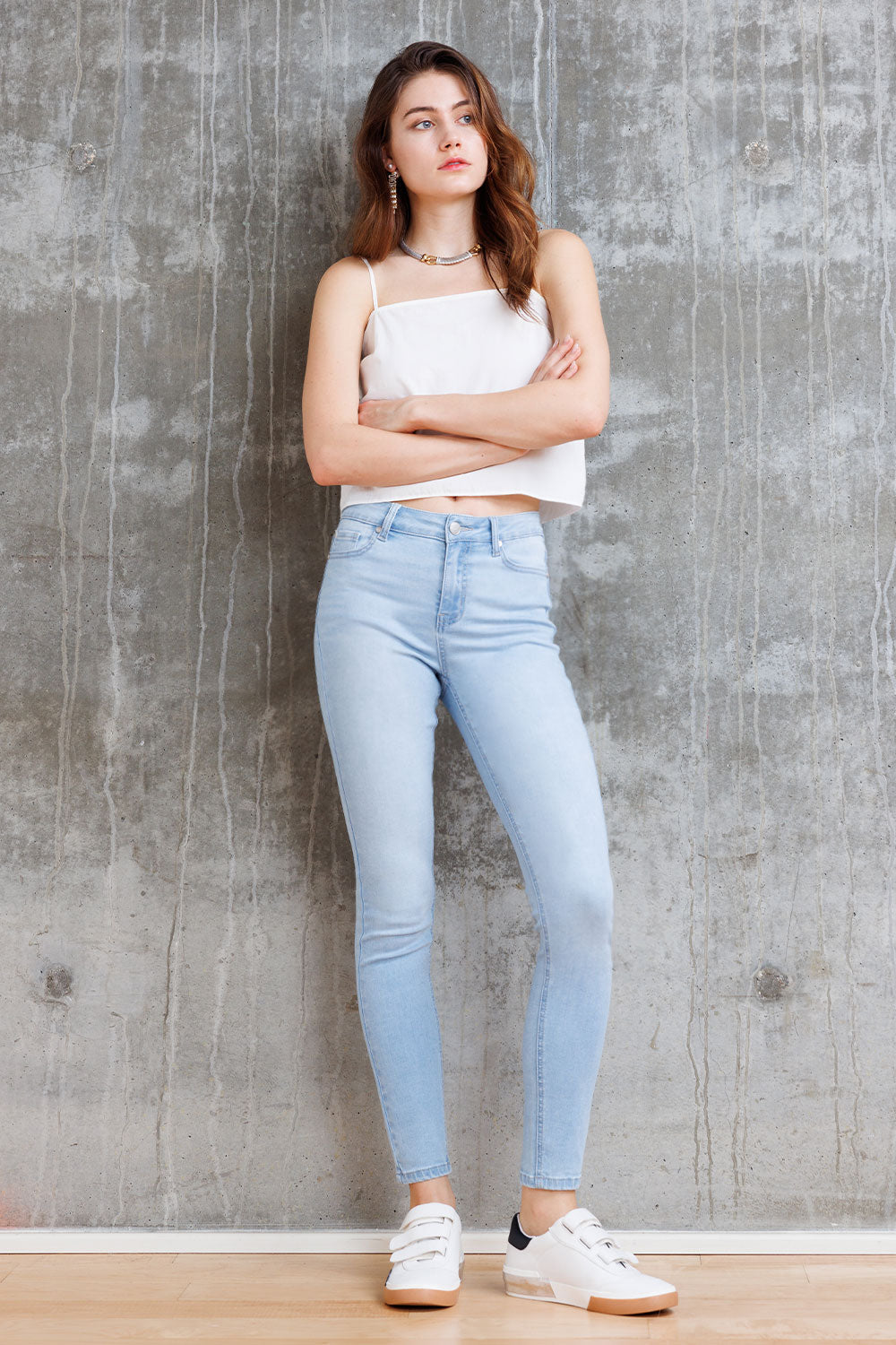 Super Stretch High Rise Skinny Jeans