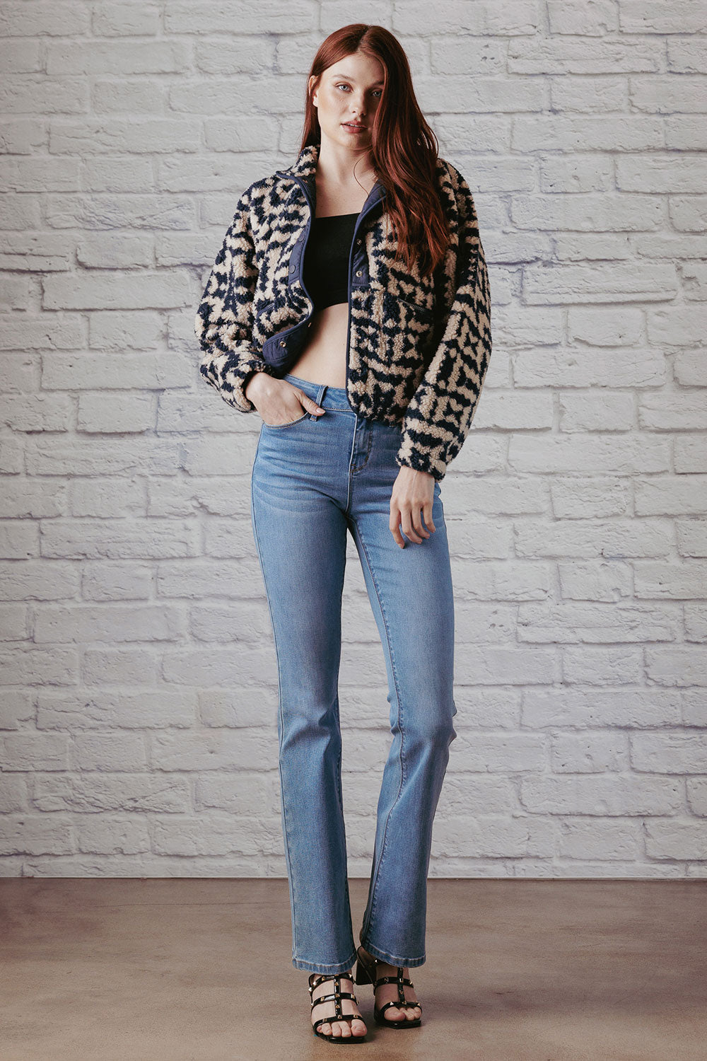 High Rise 5 Pockets Bootcut Jeans