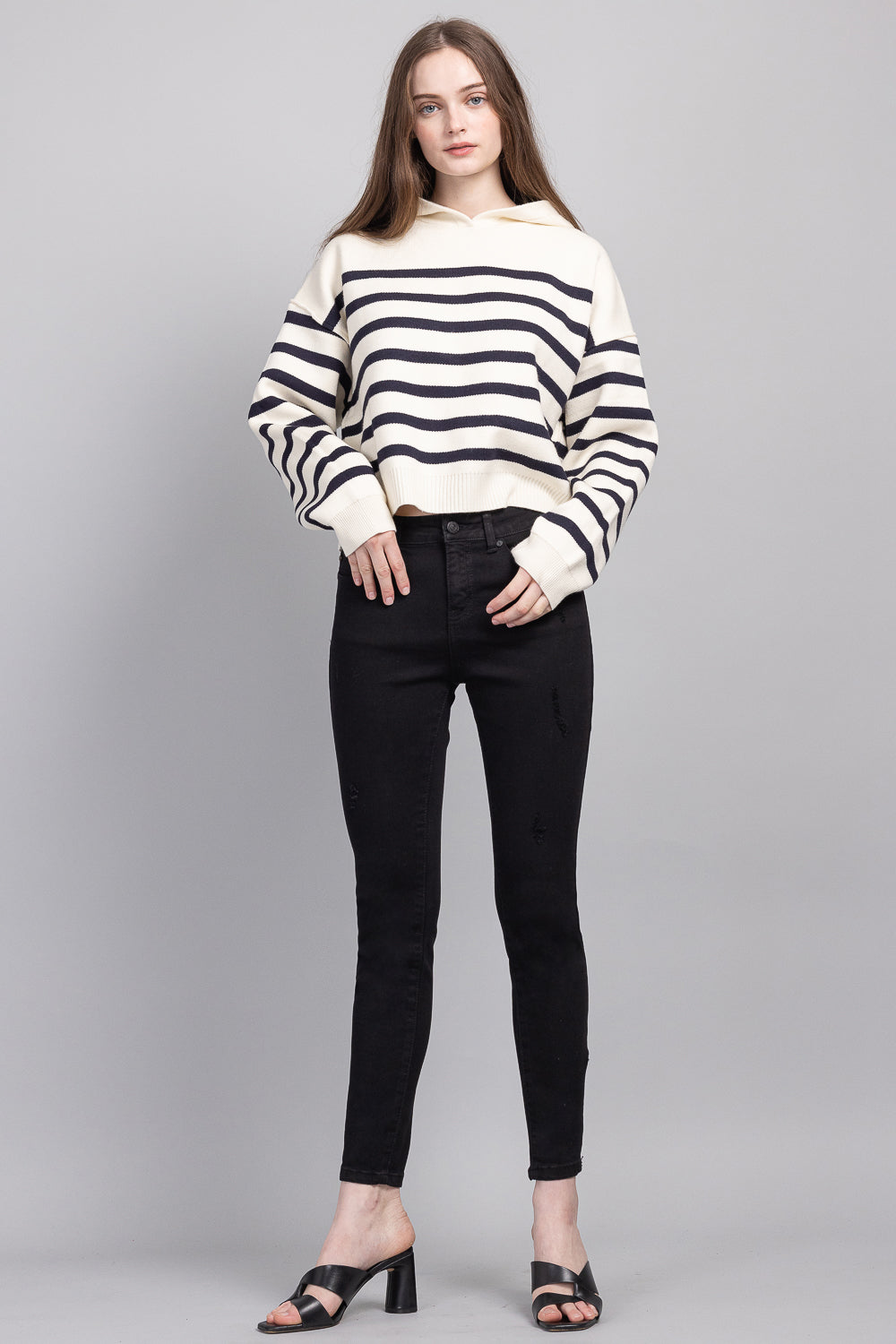 Mid Rise Ankle Skinny Jeans