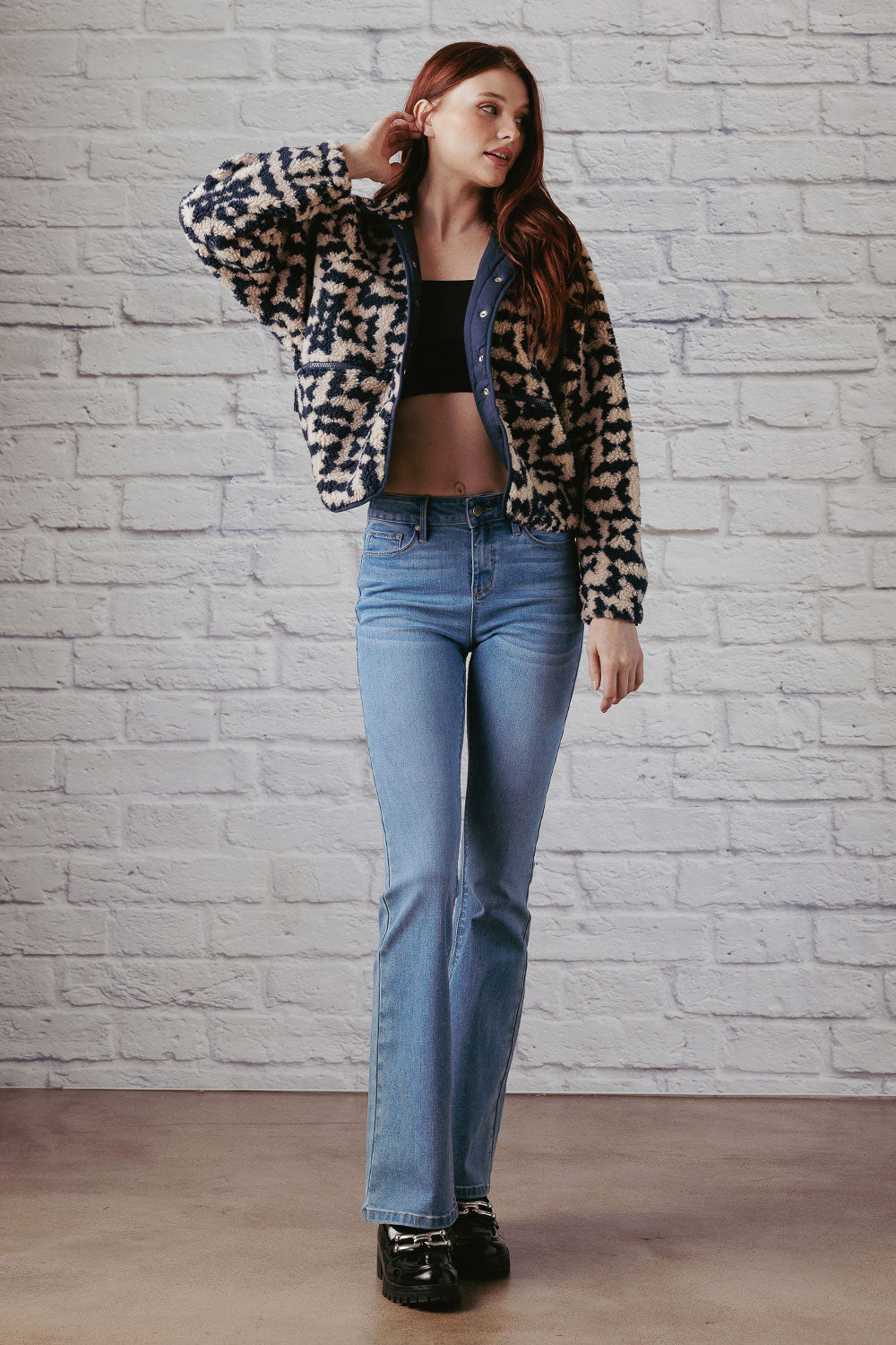 High Rise 5 Pockets Bootcut Jeans