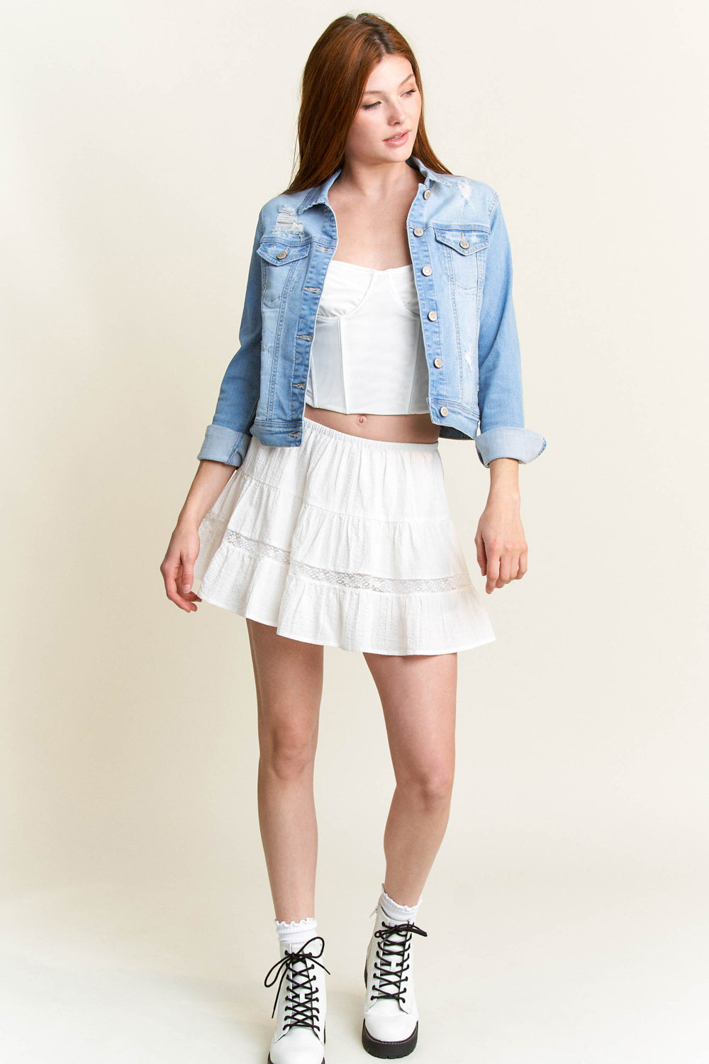 Classic Destructed Denim Jacket
