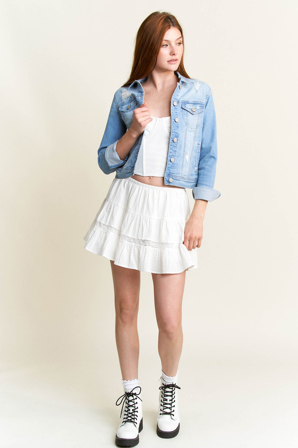 Classic Destructed Denim Jacket