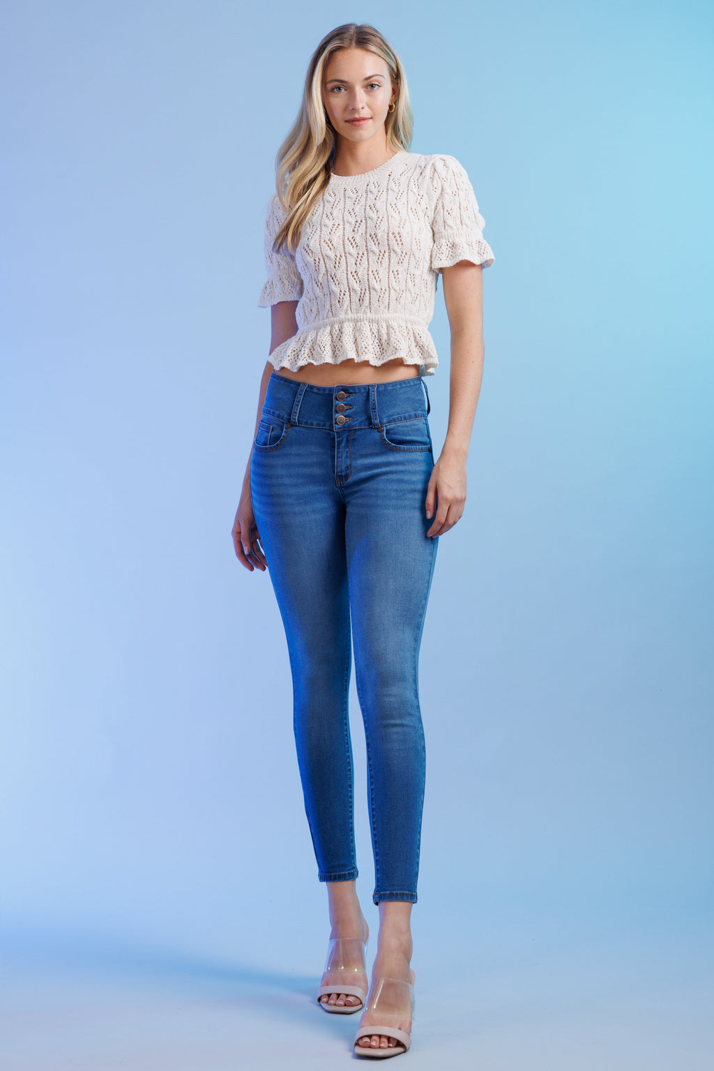 Push Up Ankle Skinny Jeans