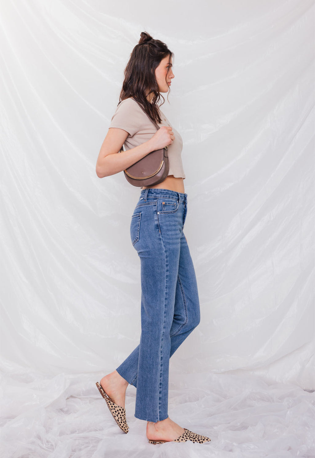 High Rise Straight Jeans