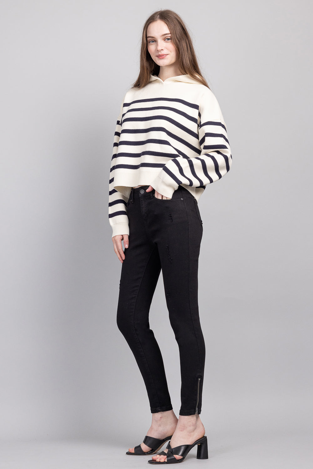 Mid Rise Ankle Skinny Jeans