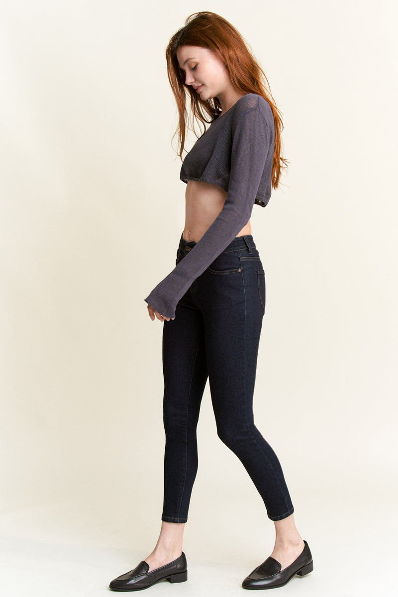 High Rise Classic Ankle Skinny Jeans