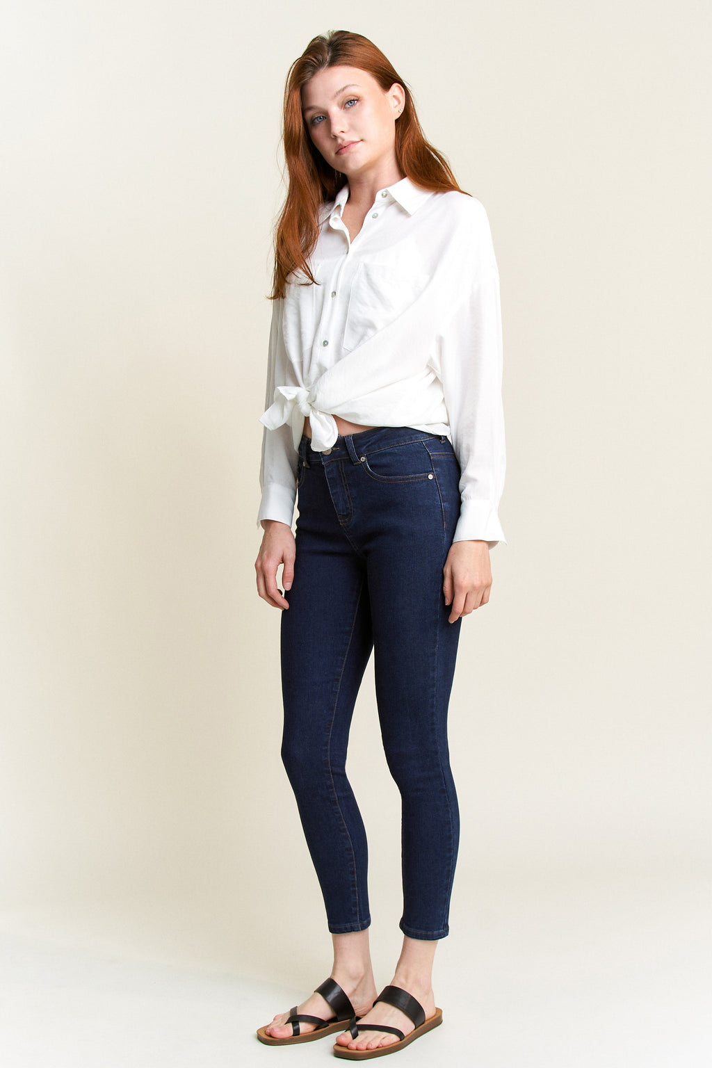 High Rise Classic Ankle Skinny Jeans