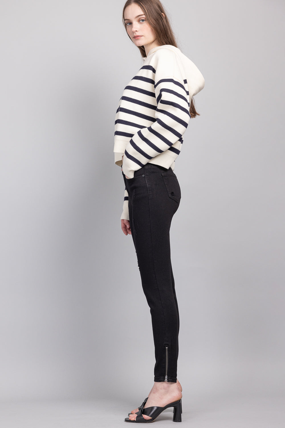 Mid Rise Ankle Skinny Jeans