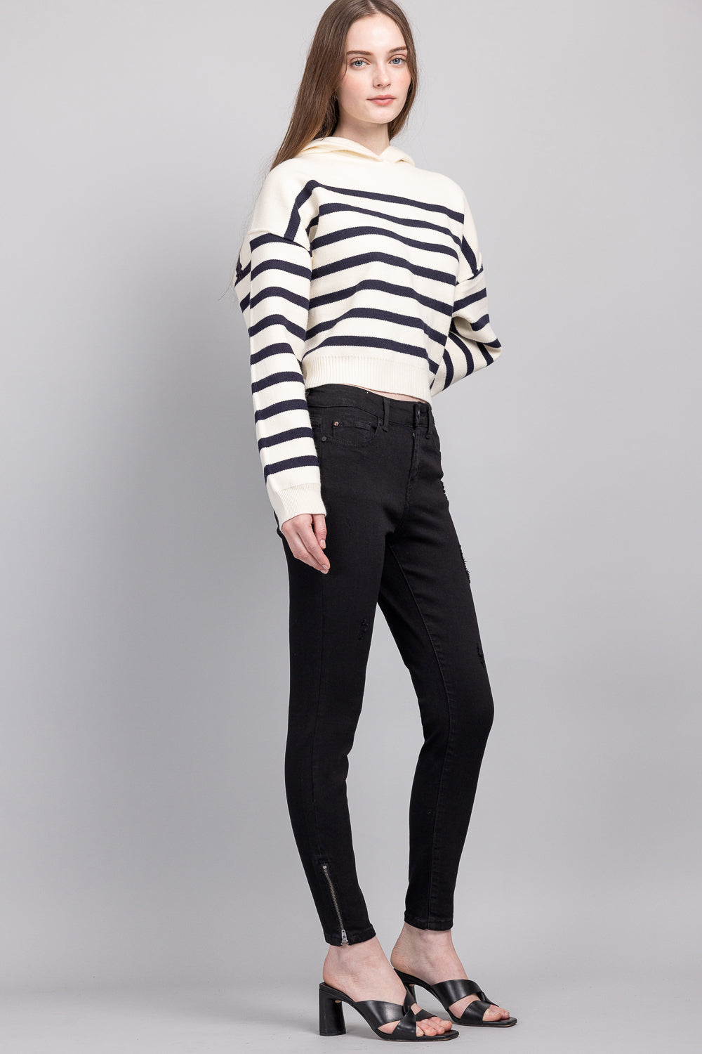 Mid Rise Ankle Skinny Jeans
