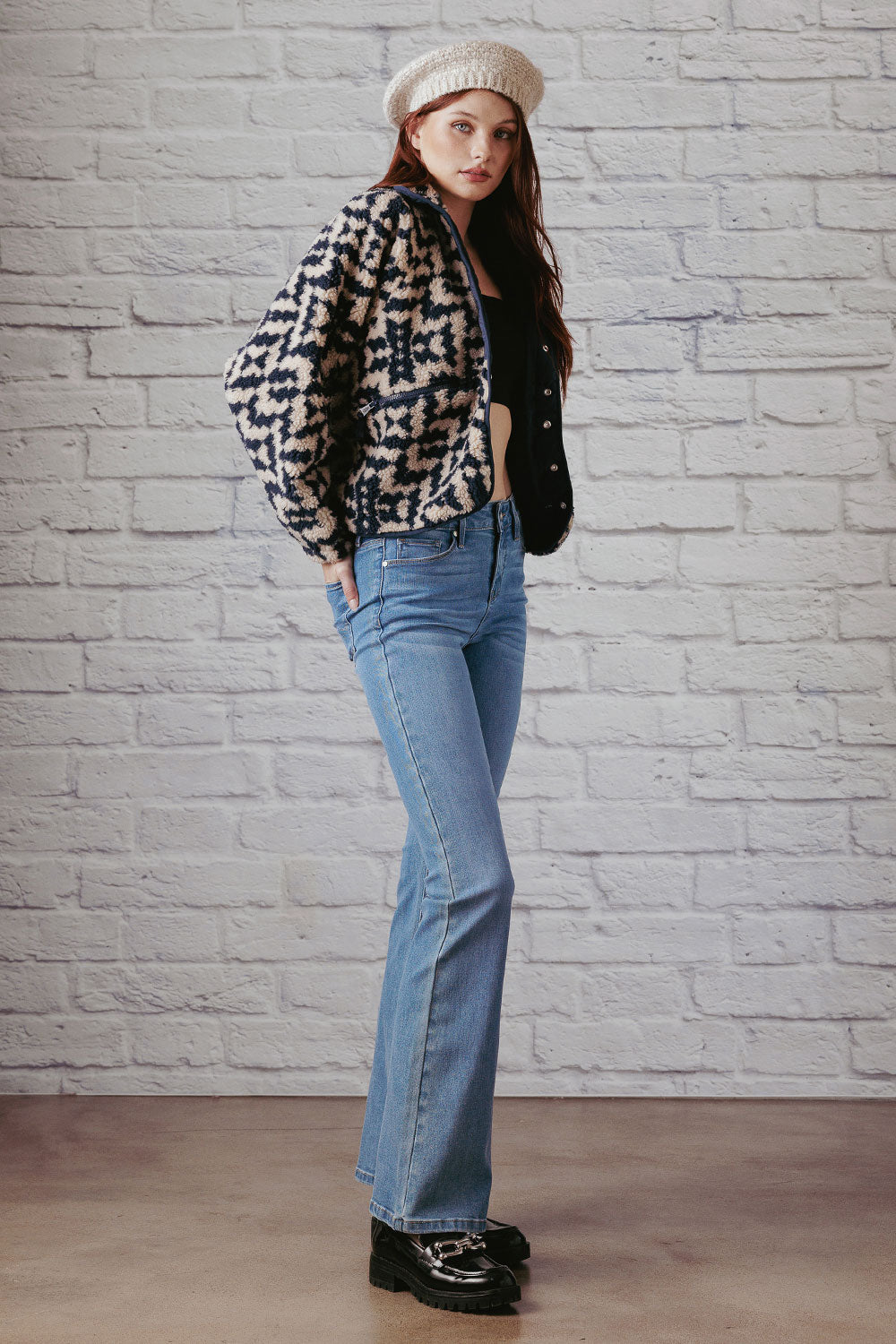 High Rise 5 Pockets Bootcut Jeans