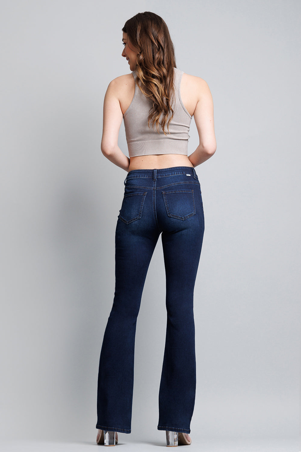 High Rise 5-Pocket Bootcut Jeans