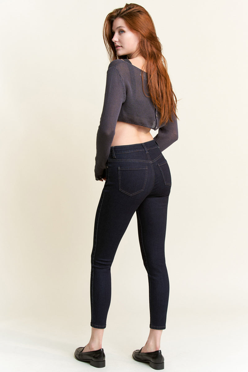 High Rise Classic Ankle Skinny Jeans
