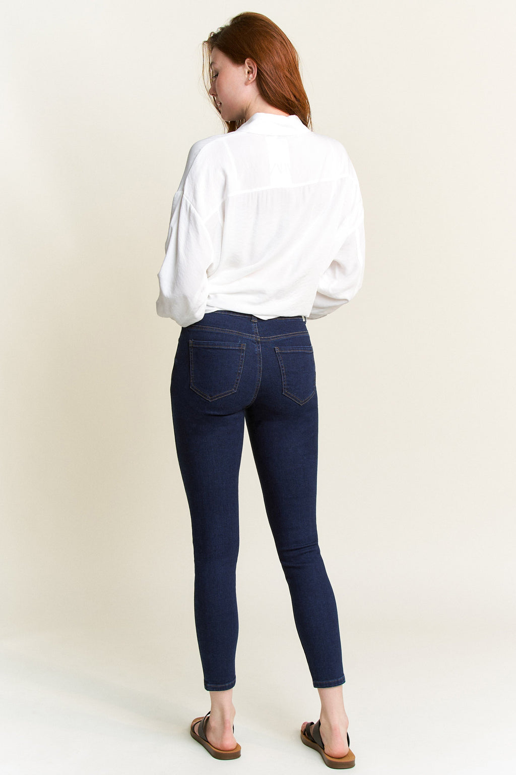 High Rise Classic Ankle Skinny Jeans