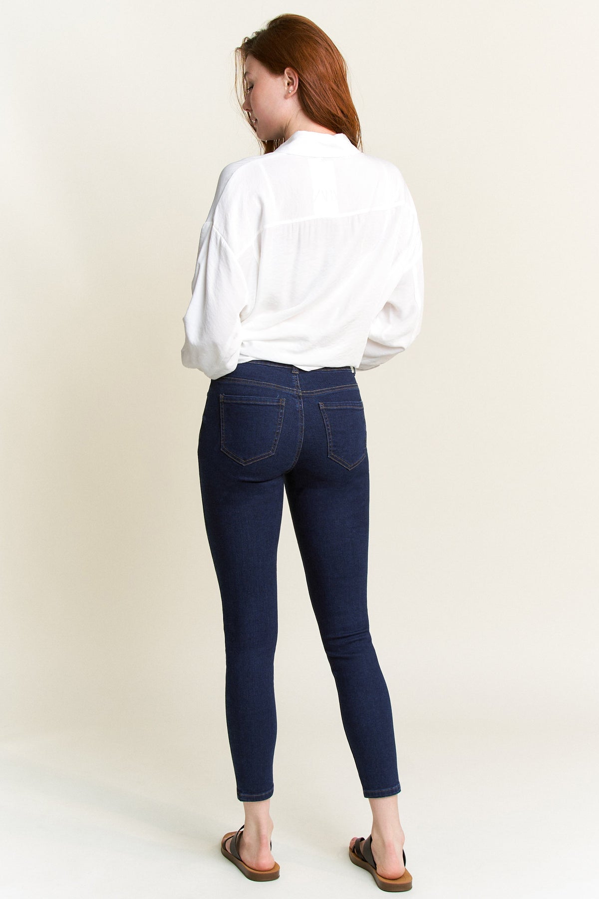 High Rise Classic Ankle Skinny Jeans
