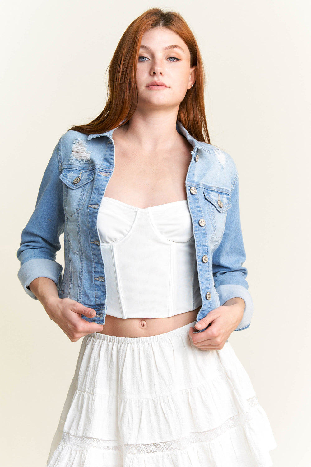 Classic Destructed Denim Jacket