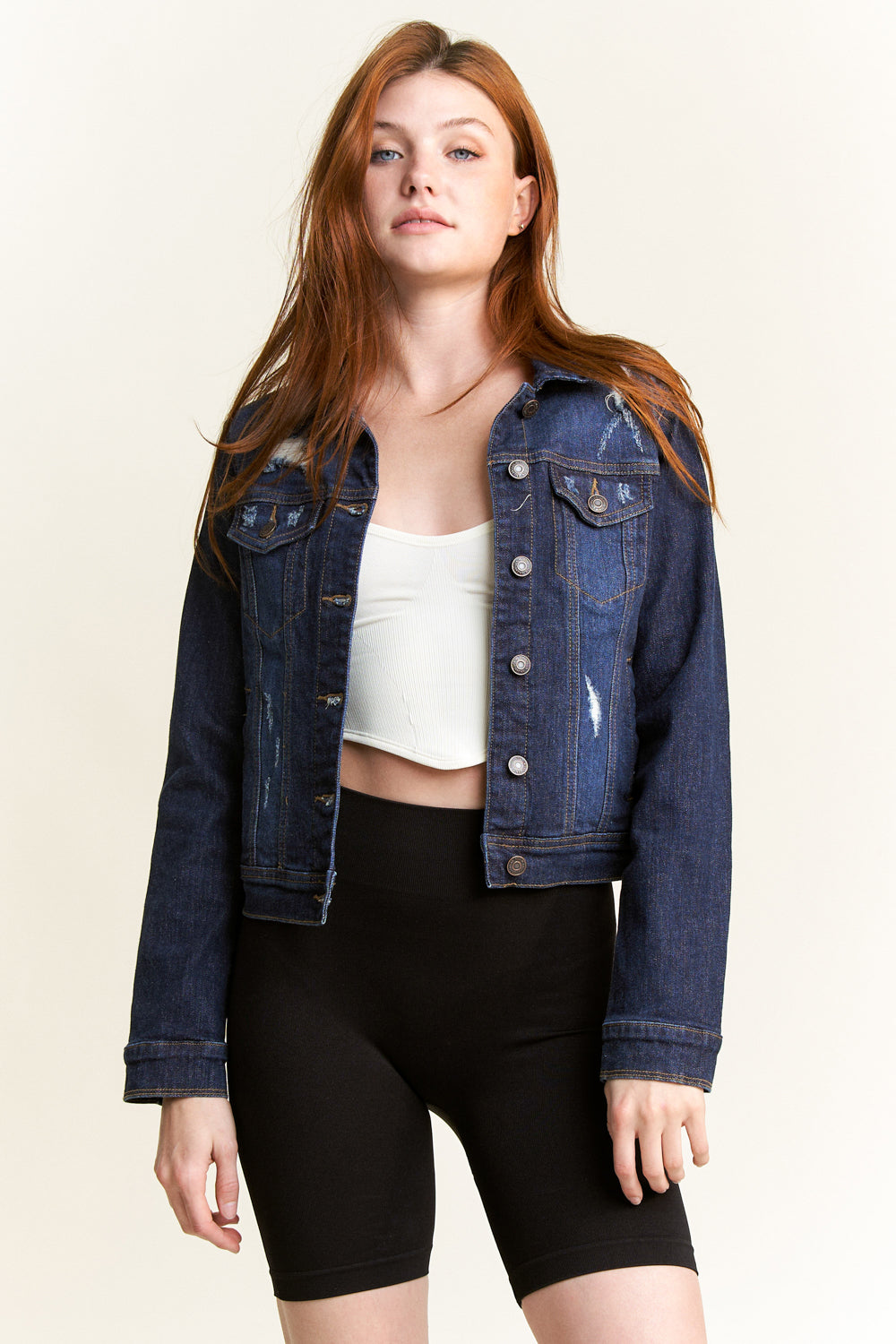 Destructed Regular Fit Denim Jacket