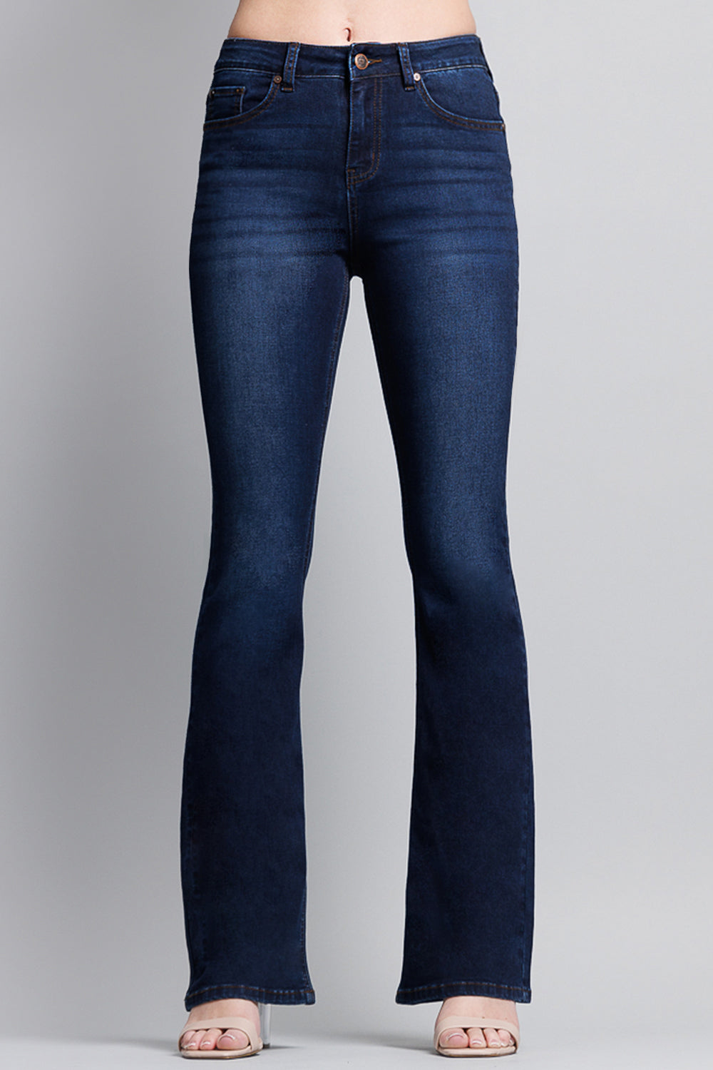 High Rise 5-Pocket Bootcut Jeans