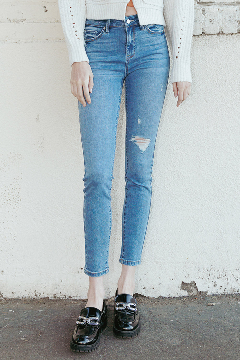 Destructed Skinny Jeans