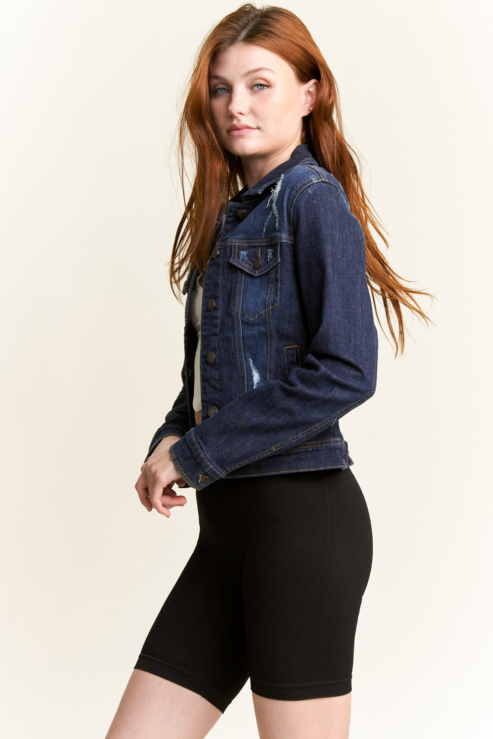 Destructed Regular Fit Denim Jacket