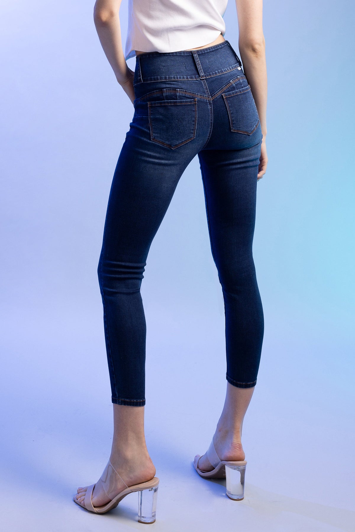 Push Up Ankle Skinny Jeans