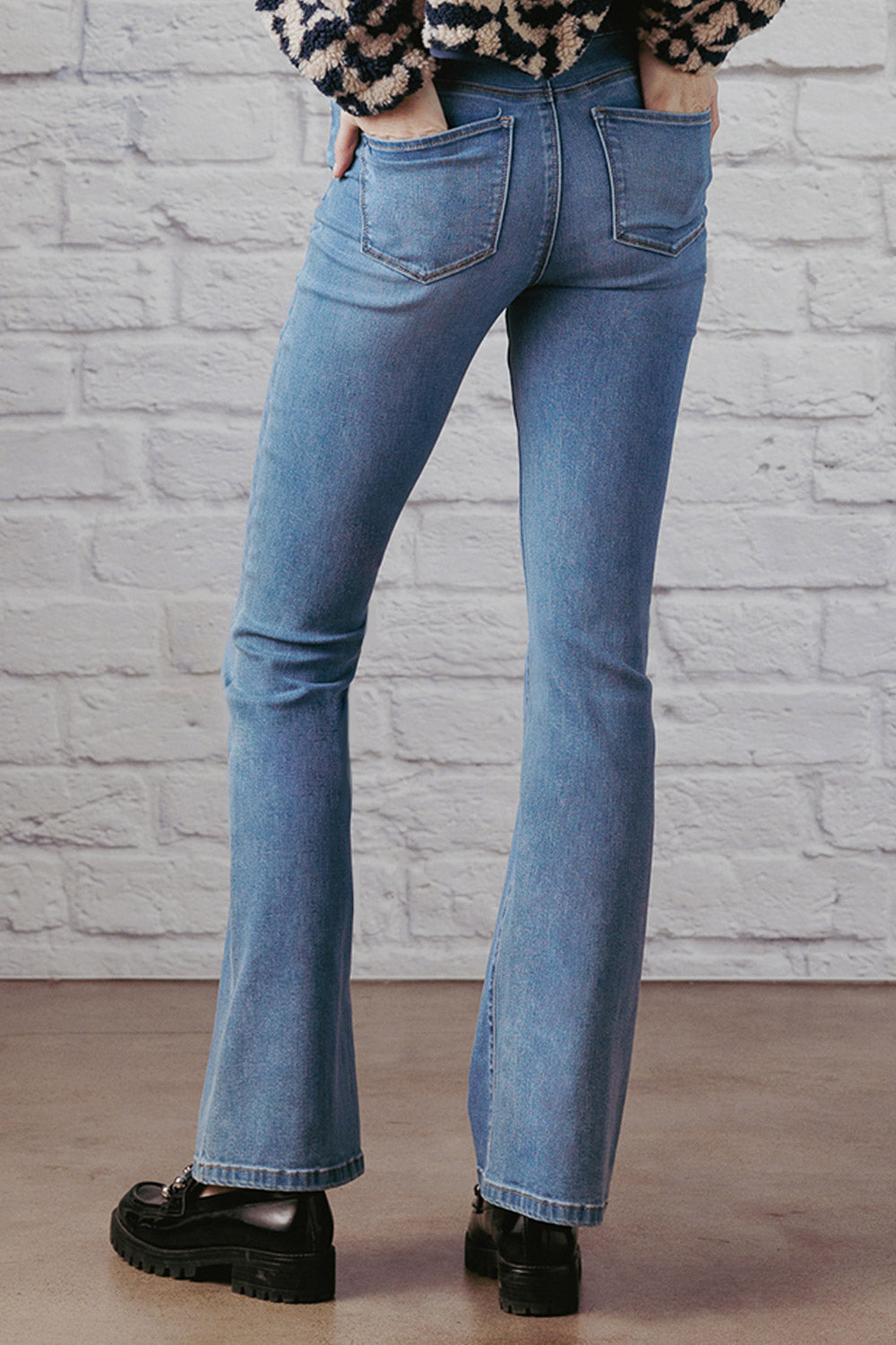 High Rise 5 Pockets Bootcut Jeans