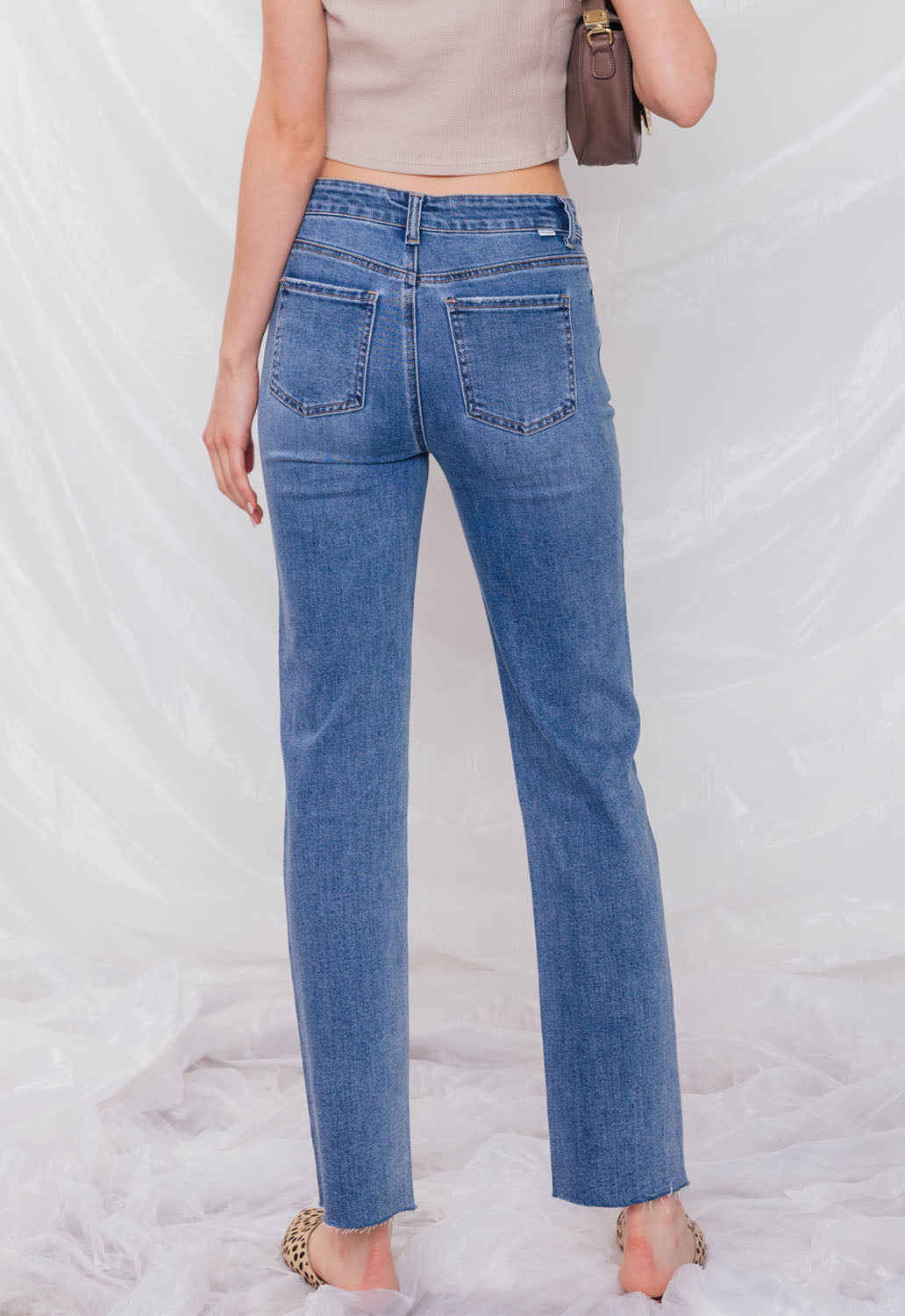 High Rise Straight Jeans