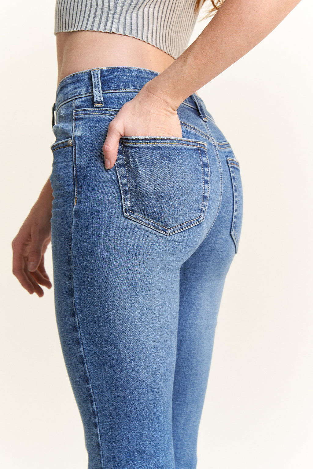 High Rise Classic Bootcut Jeans