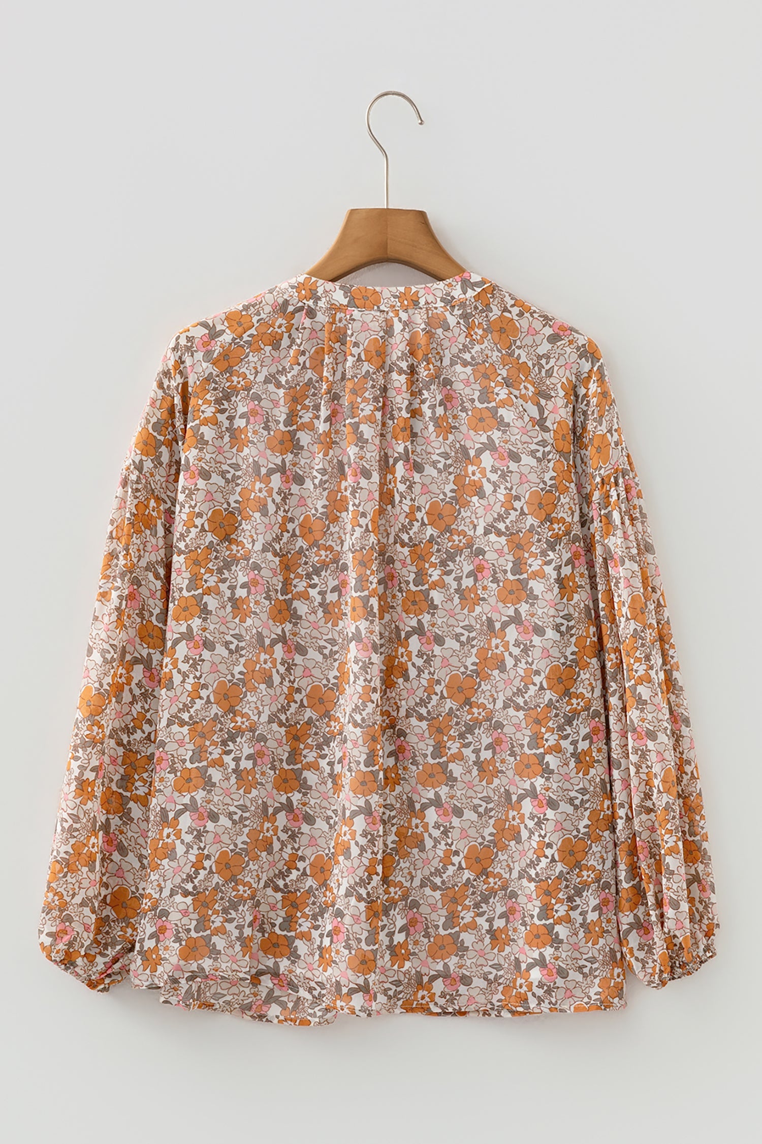 Adaline Floral Puff Sleeve Full Button Shirt