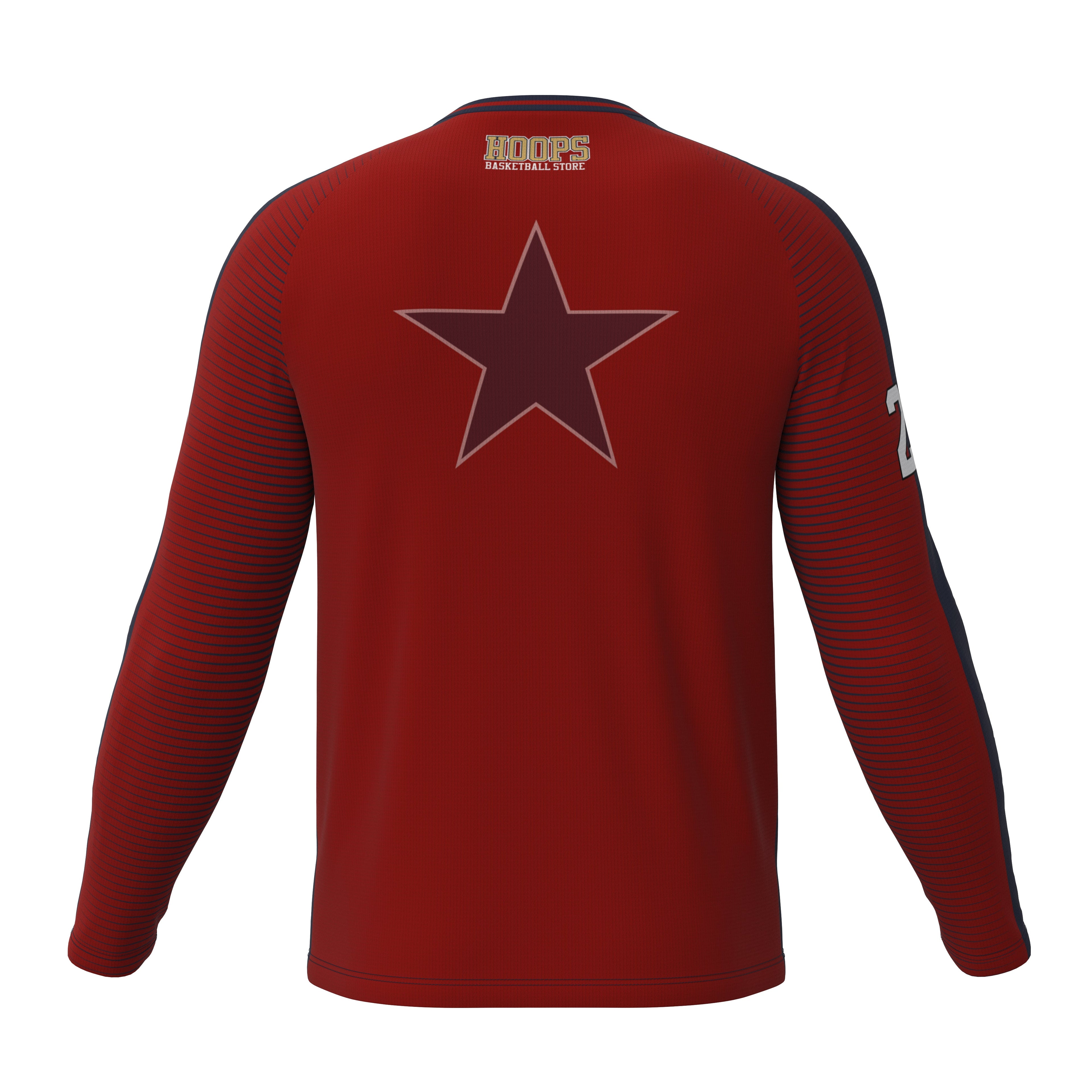 Custom Digital Print Basketball Warm-Up Shirt - 1014