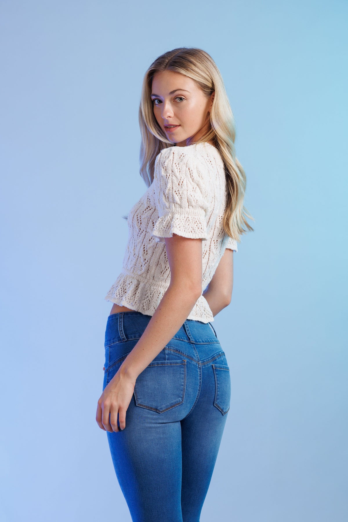 Push Up Ankle Skinny Jeans