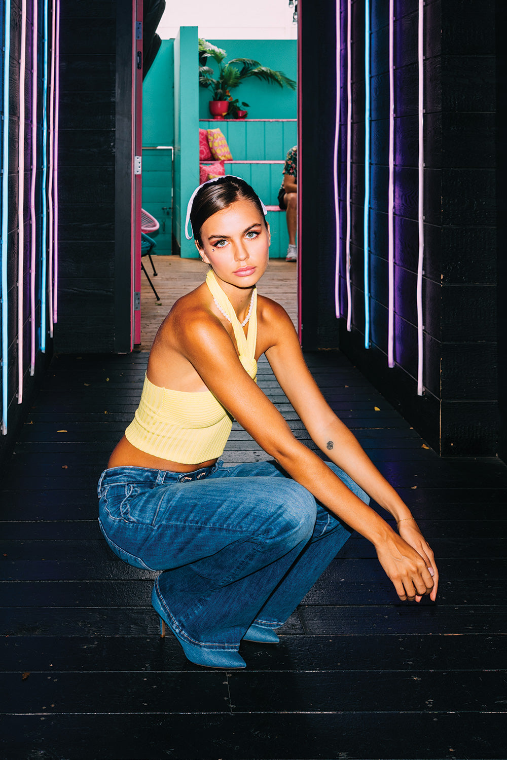 Stretchy Bootcut Jeans