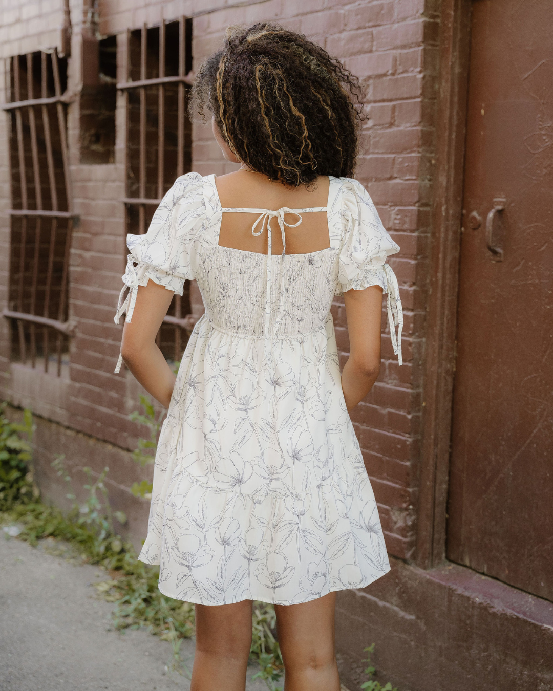 Cleo Puff Sleeve Mini Dress
