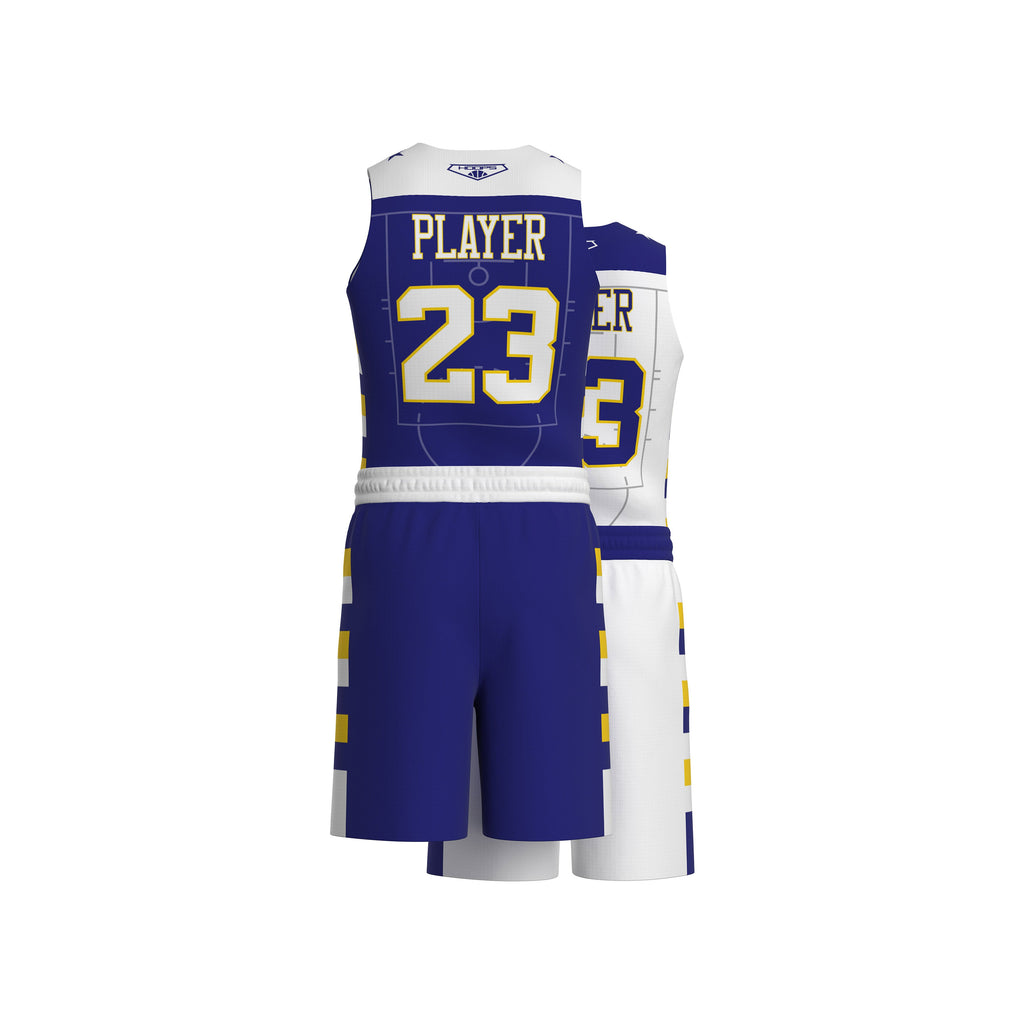 Custom Basketball Reversible Uniform - Eagle Pattern (Sublimated, Team Order)