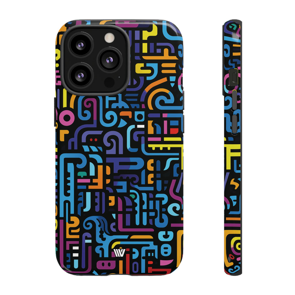 NEON GLYPHS | Tough Phone Case
