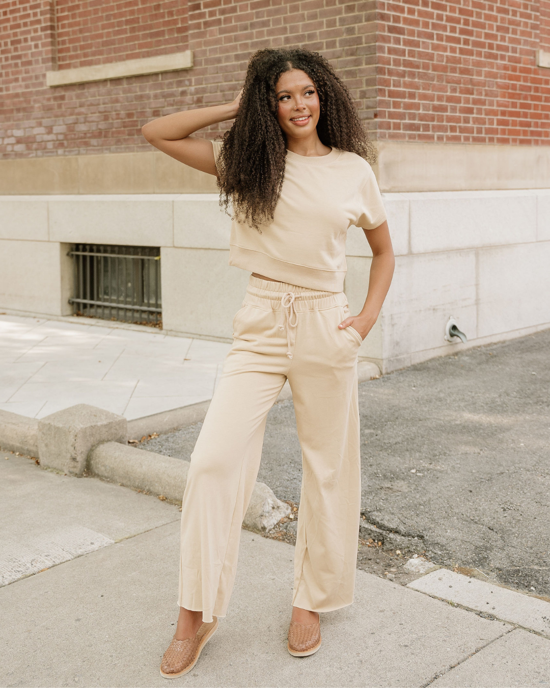 Lucy Wide Leg Pants 2pcs Outfit