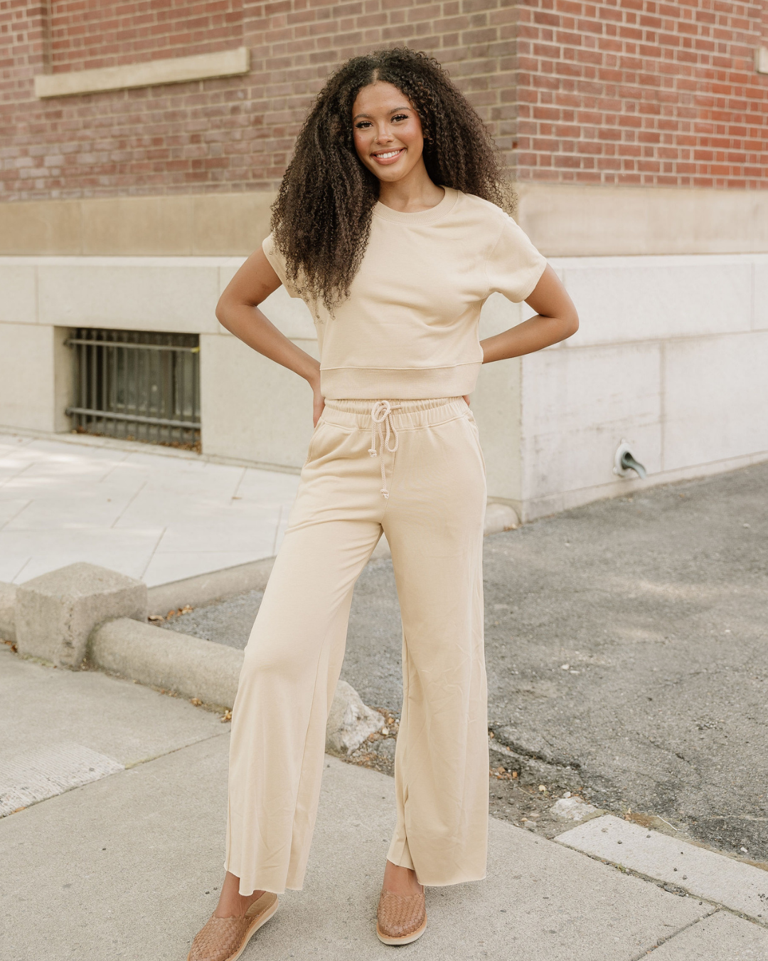 Lucy Wide Leg Pants 2pcs Outfit
