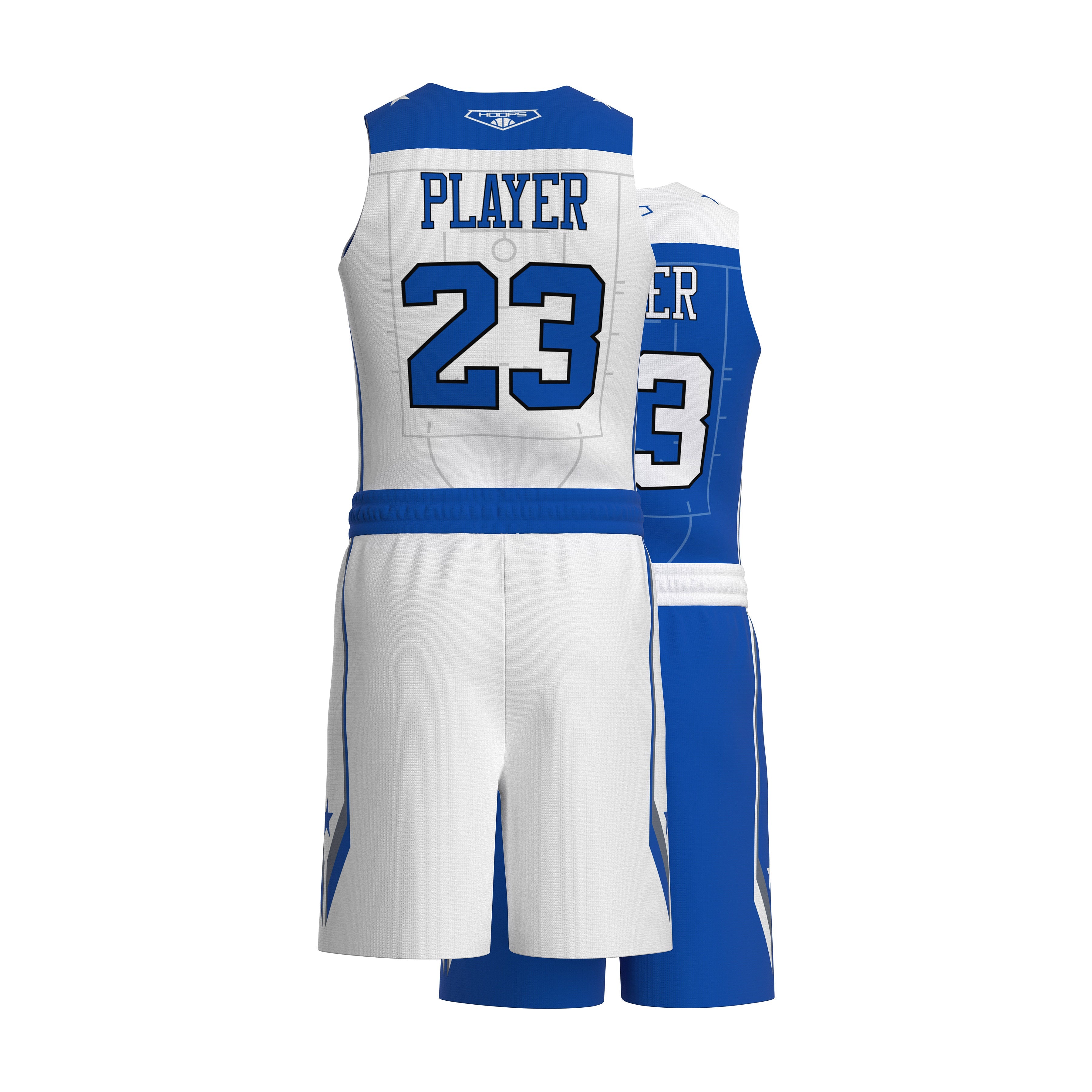 Custom All-Star Reversible Basketball Uniform  - 189 California