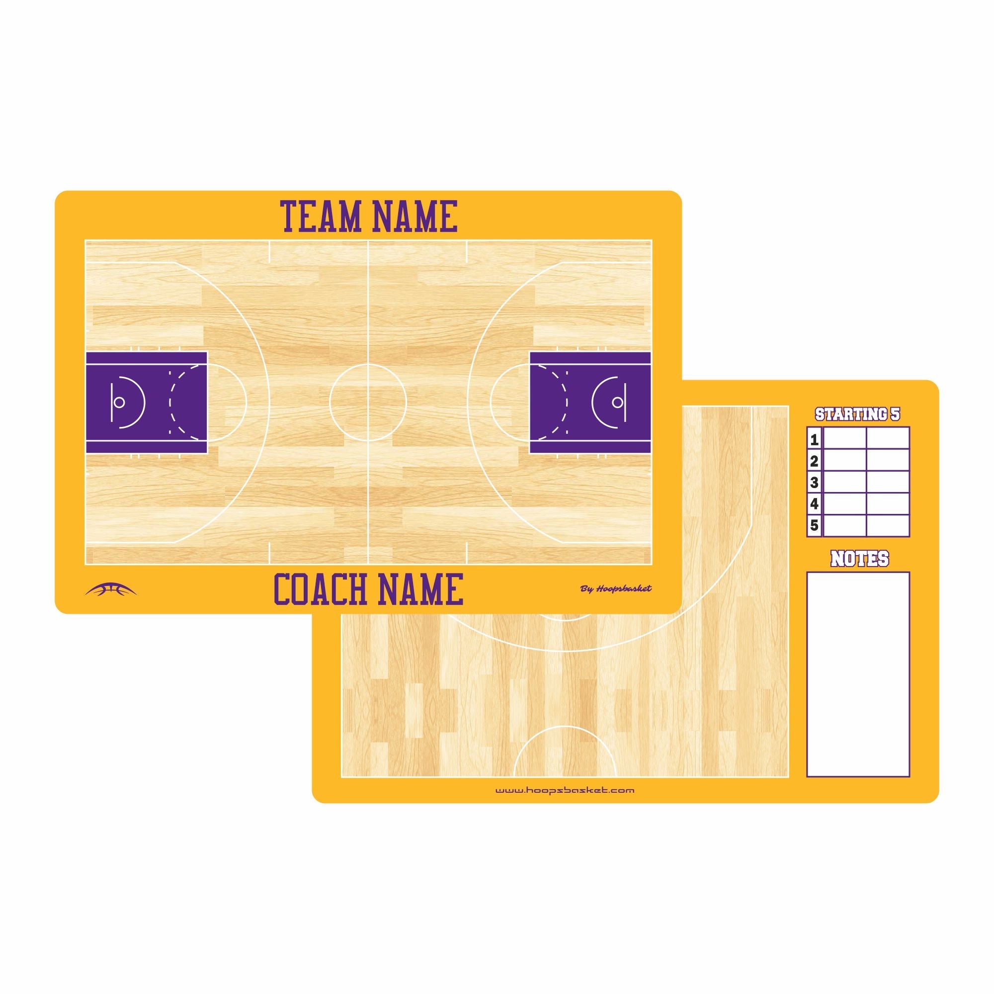 Custom NBA Basketball Coaching Board 15.7 x 10.6 in (Classic)