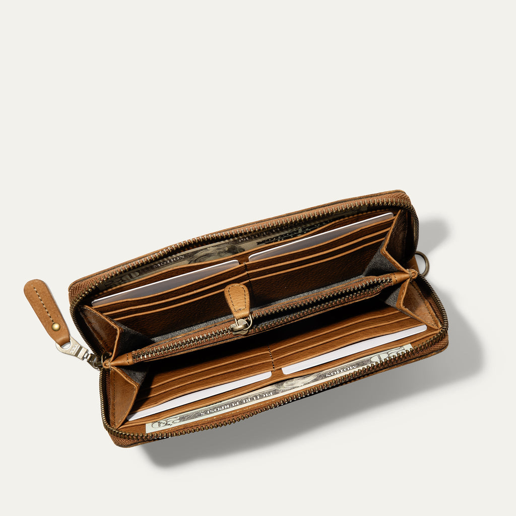 Zip Around Clutch