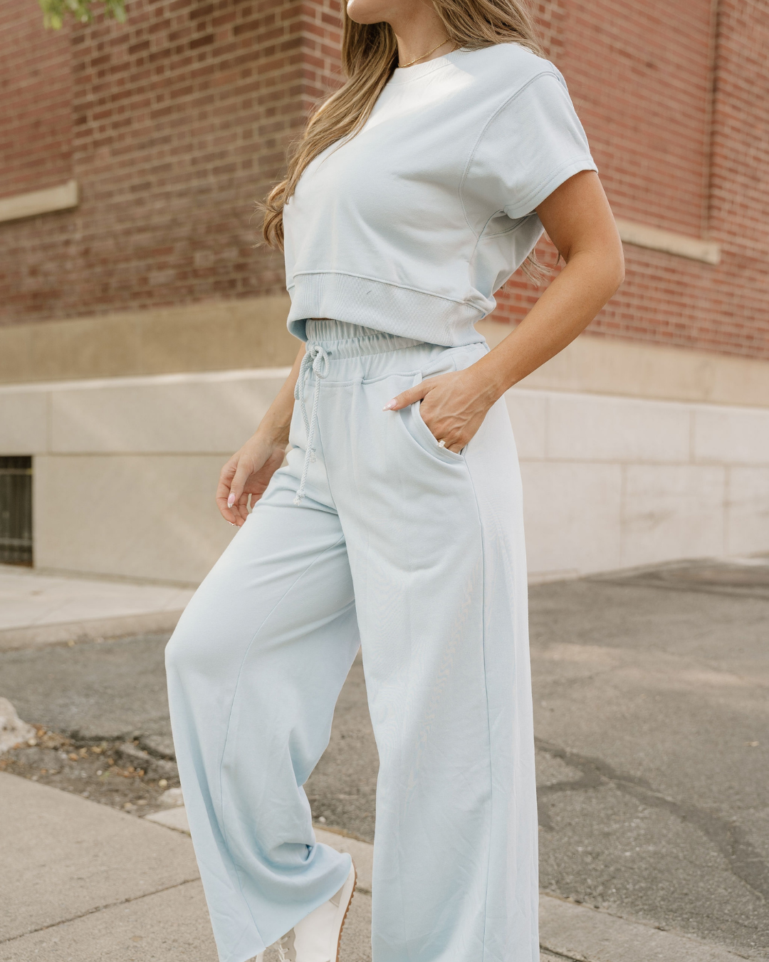 Lucy Wide Leg Pants 2pcs Outfit