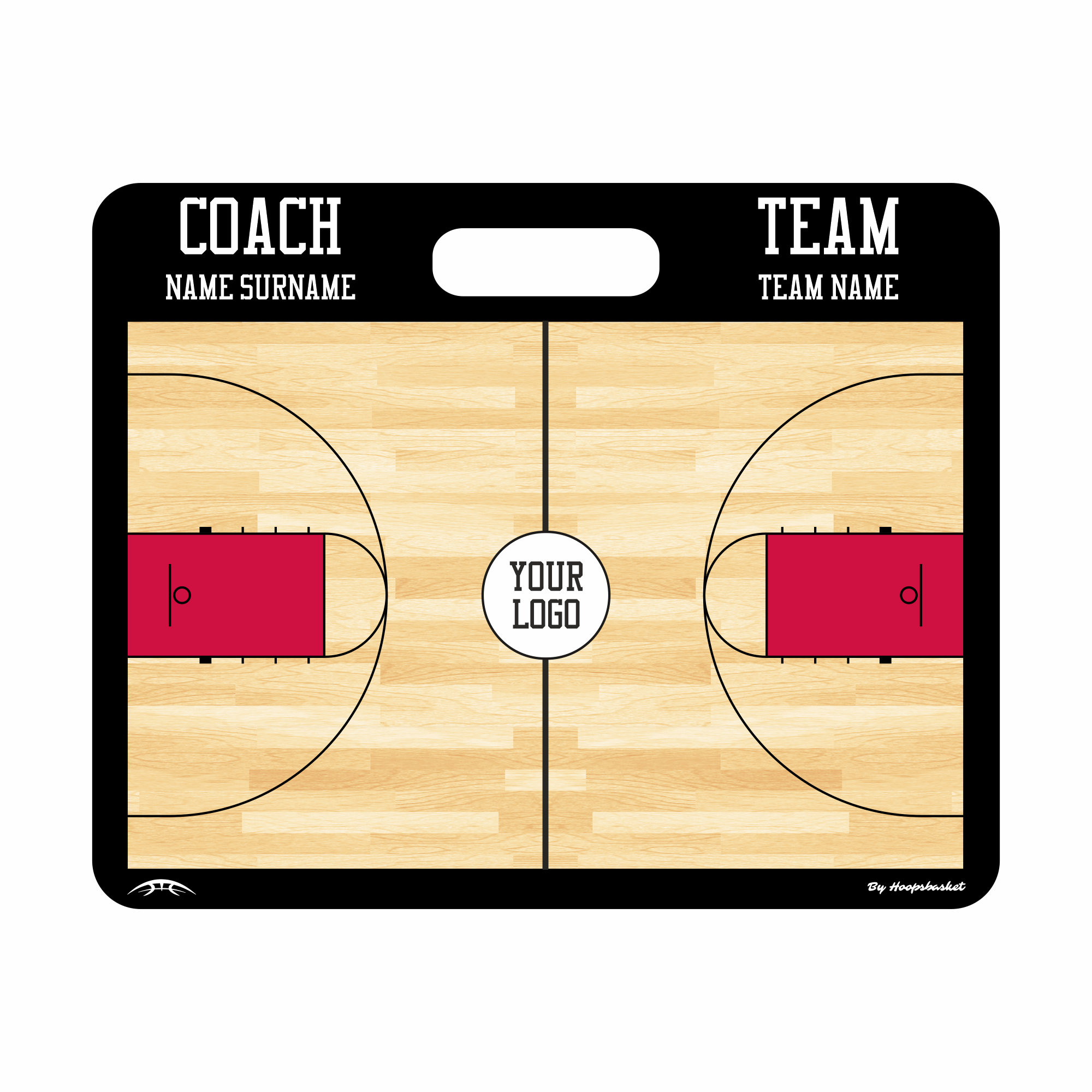 Custom High School Basketball Coaching Board 11.4 x 9.4 in (Magnetic)