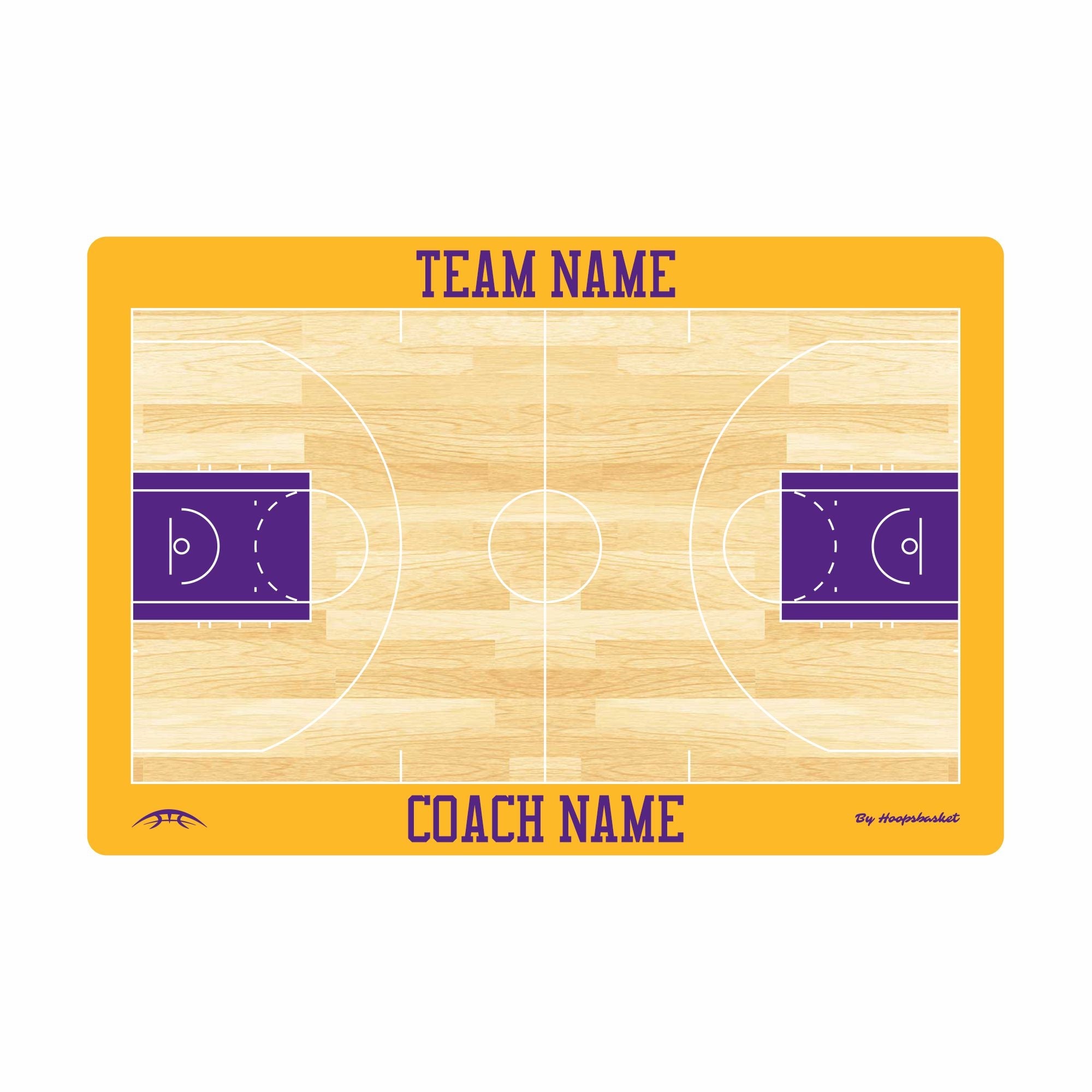 Custom NBA Basketball Coaching Board 15.7 x 10.6 in (Classic)