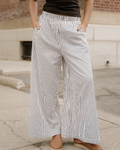 Naeve Stripe Wide Leg Casual Pants