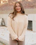 Lou Drop Shoulder Side Slits Loose Sweater