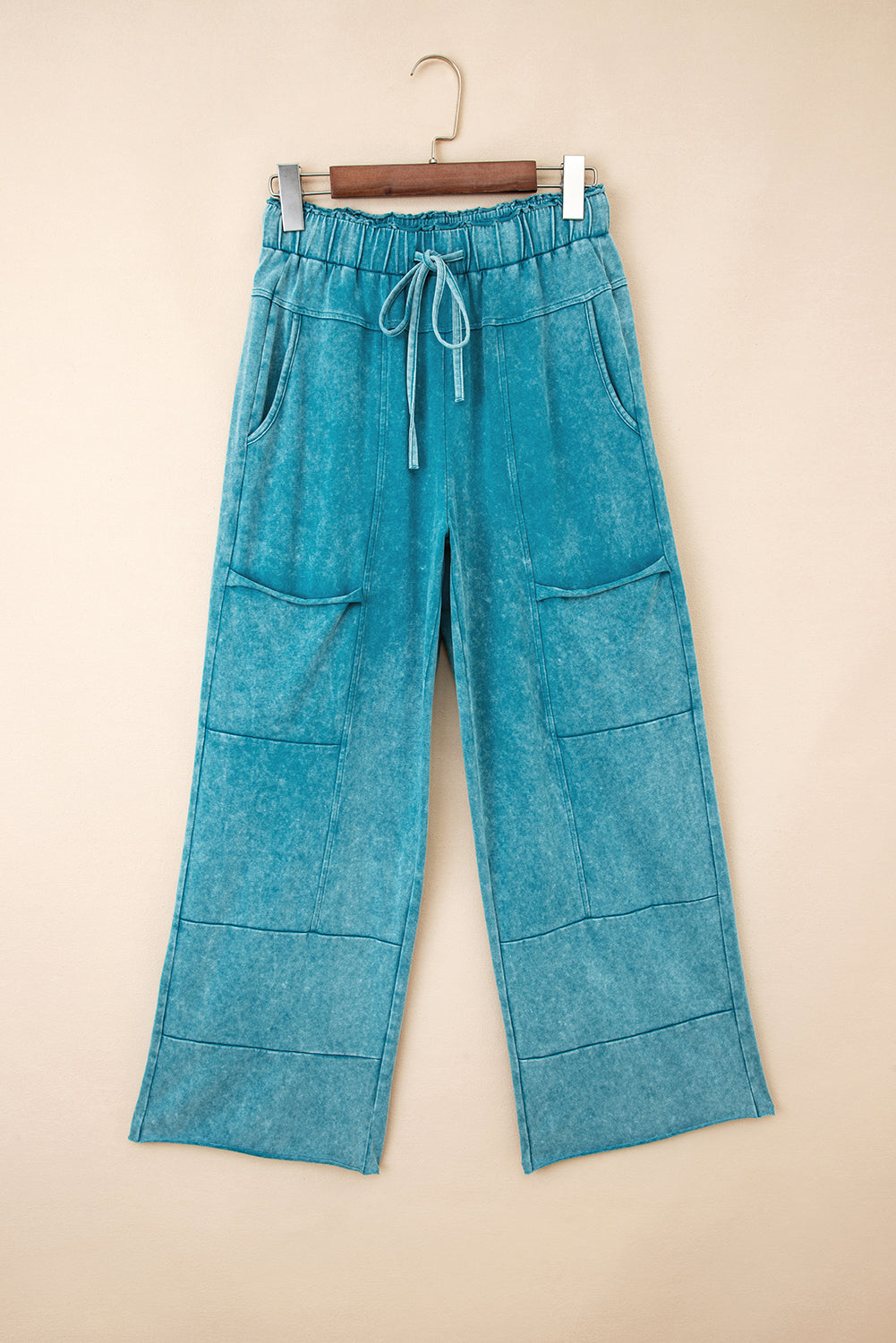 Teagan Raw Hem Pants - Lapis