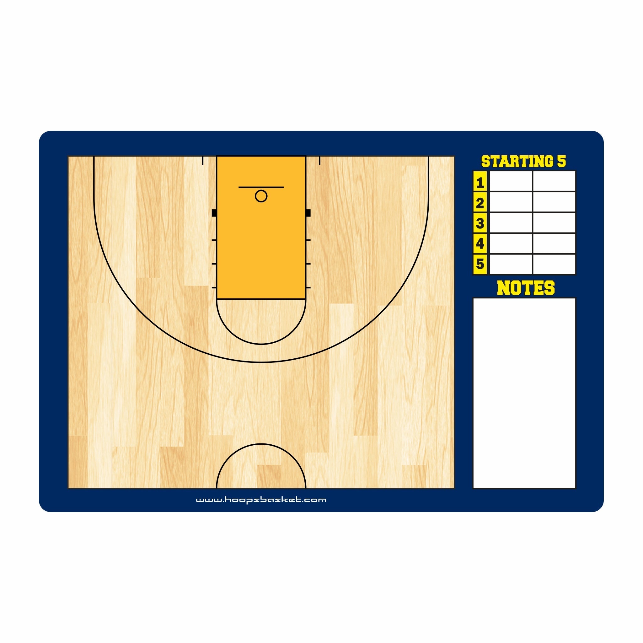 Custom Women's NCAA Basketball Coaching Board 15.7 x 10.6 in (Classic)