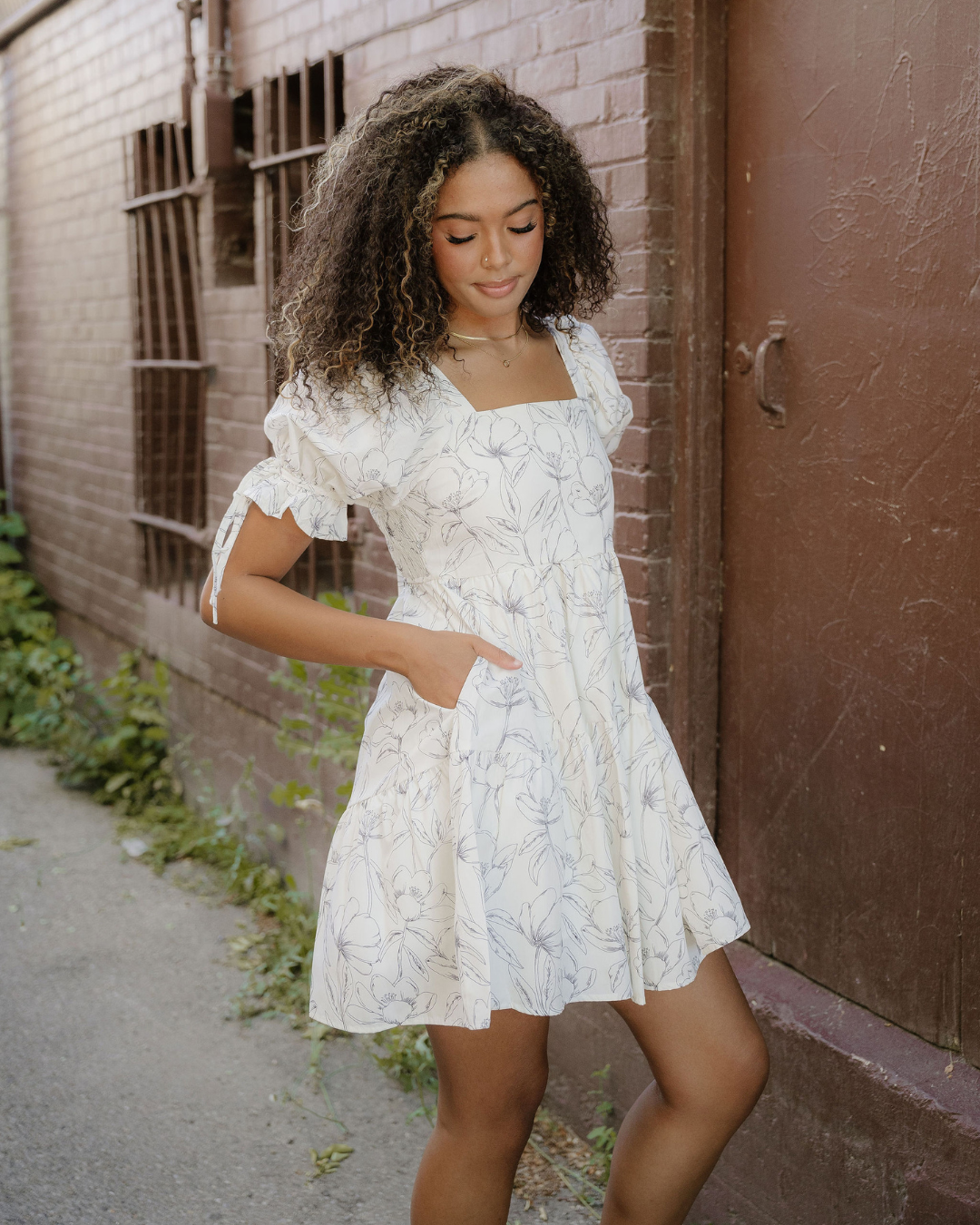 Cleo Puff Sleeve Mini Dress
