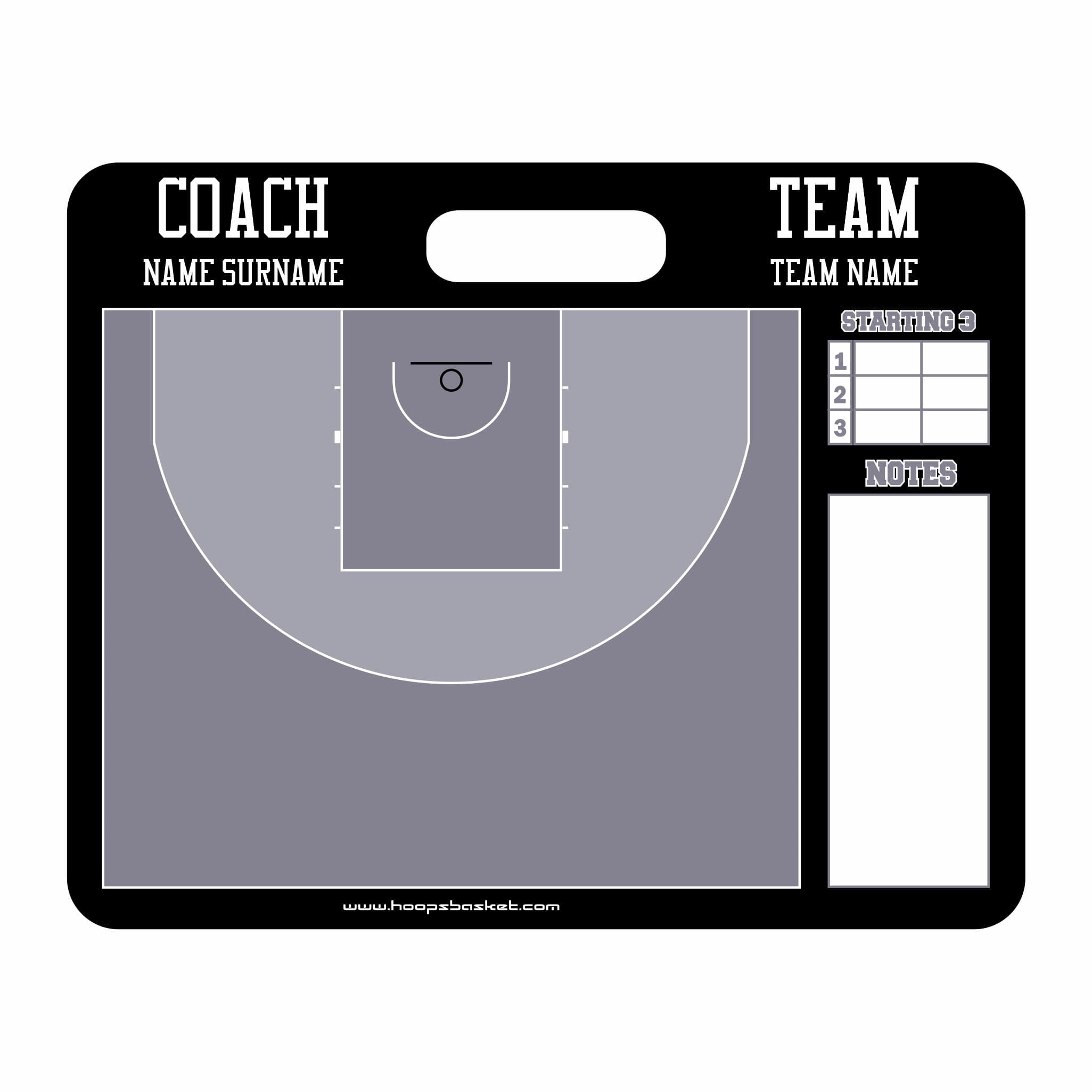 Custom 3x3 Basketball Coaching Board 15.7 x 12.6 in (Magnetic)